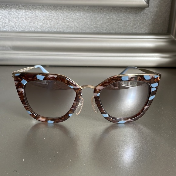 Prada Sunglasses - Tortoise with Light Blue - Picture 2 of 11